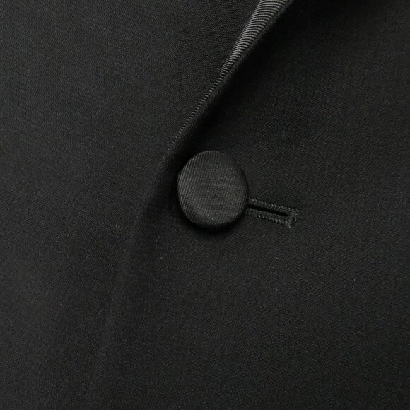 Polo Ralph Lauren Tuxedo Suit Men’s Black Wool Grosgrain Satin Lapel 48 Italy - Picture 8 of 15